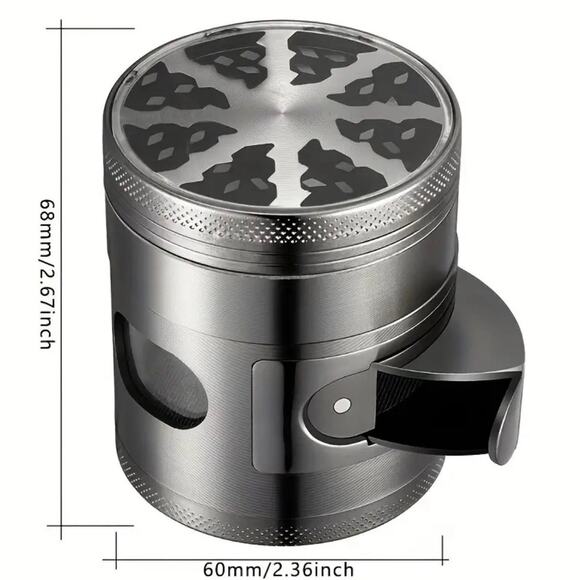 Mini Spice Herb Grinder -4-layer Zinc Alloy - Picture 3 of 9